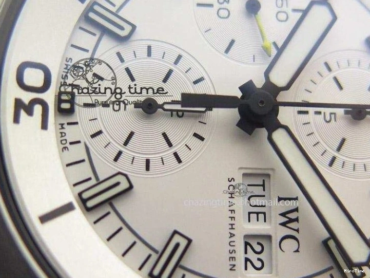 MIROTIME 0205 Versatile Aquatimer Chrono IW376803 V6F 1:1 Best Edition White Dial On SS Bracelet A 7359